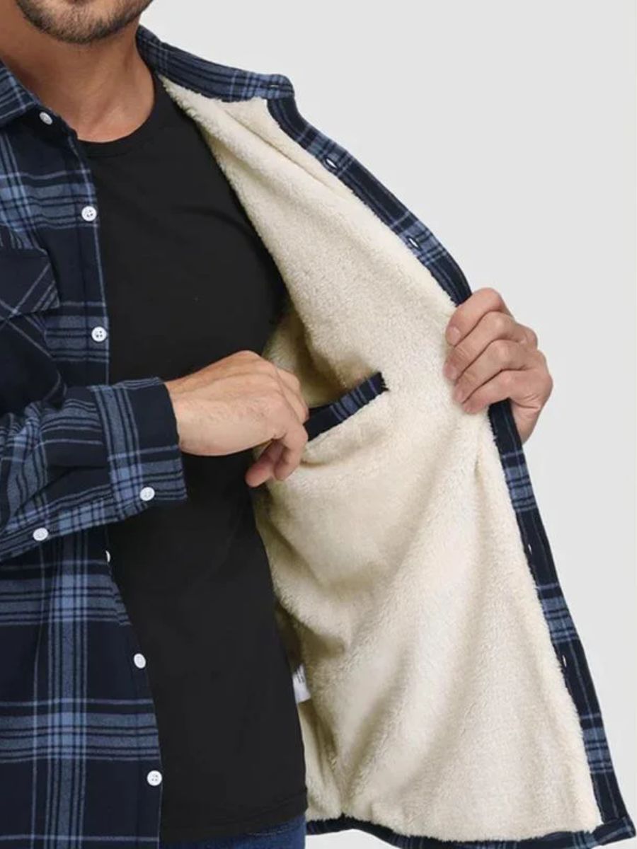 Camisa de cuadros con forro polar
