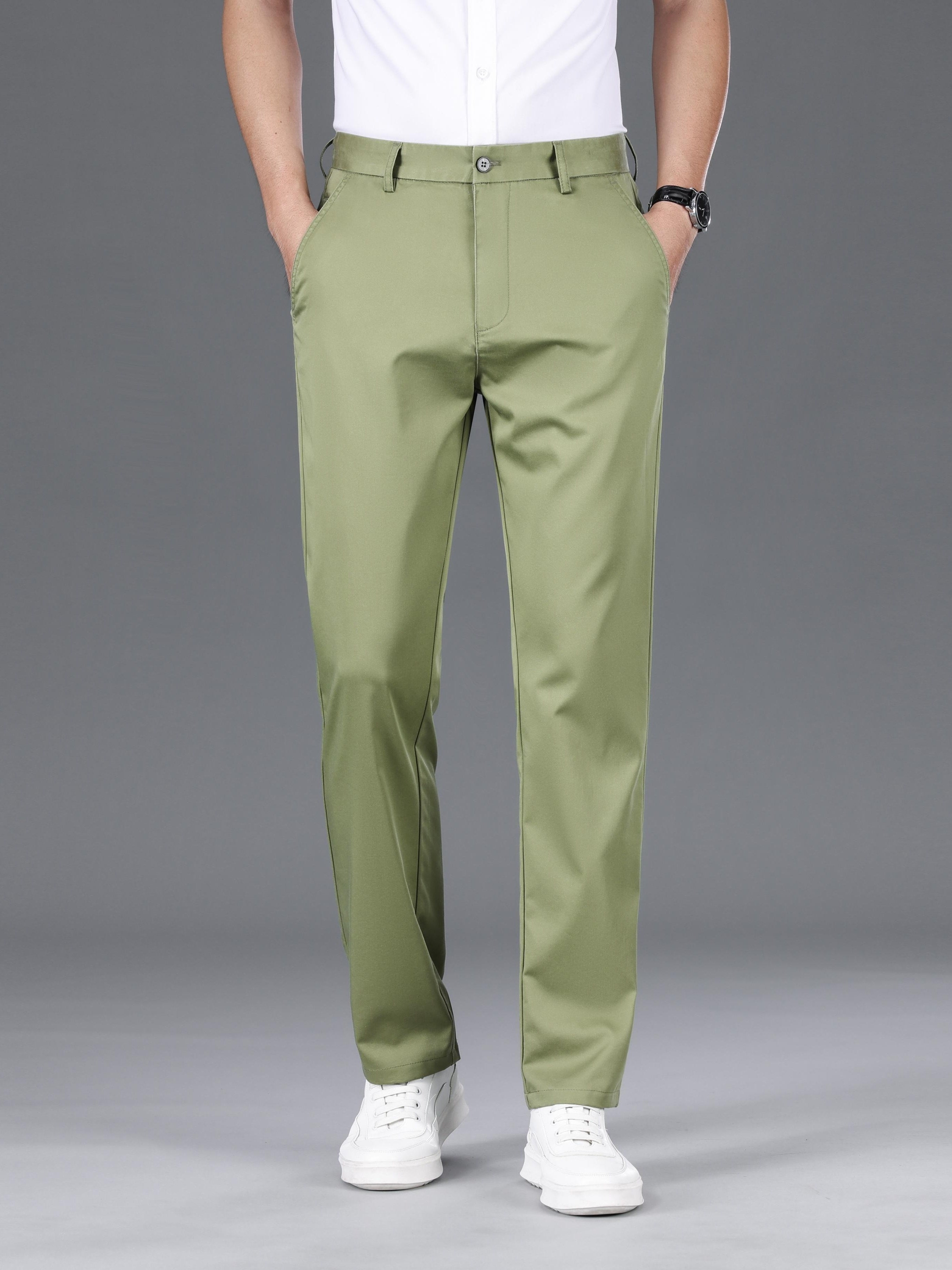 Pantalón clásico ligeramente elástico para hombre