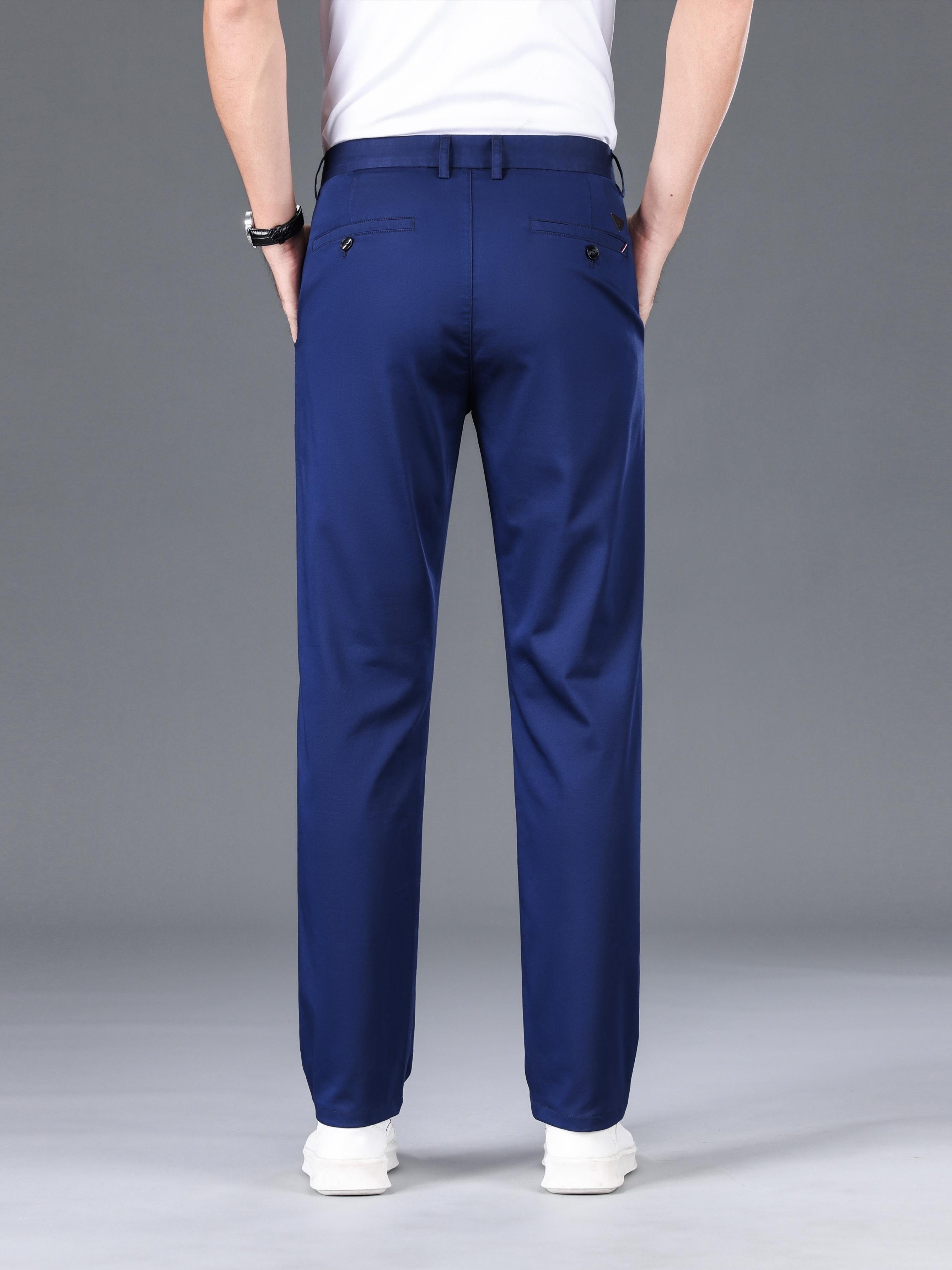 Pantalón clásico ligeramente elástico para hombre